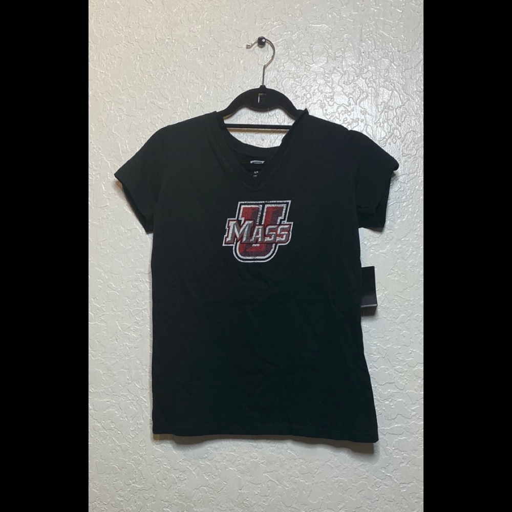 Ots Massachusetts UMASS minutemen jet black shirt